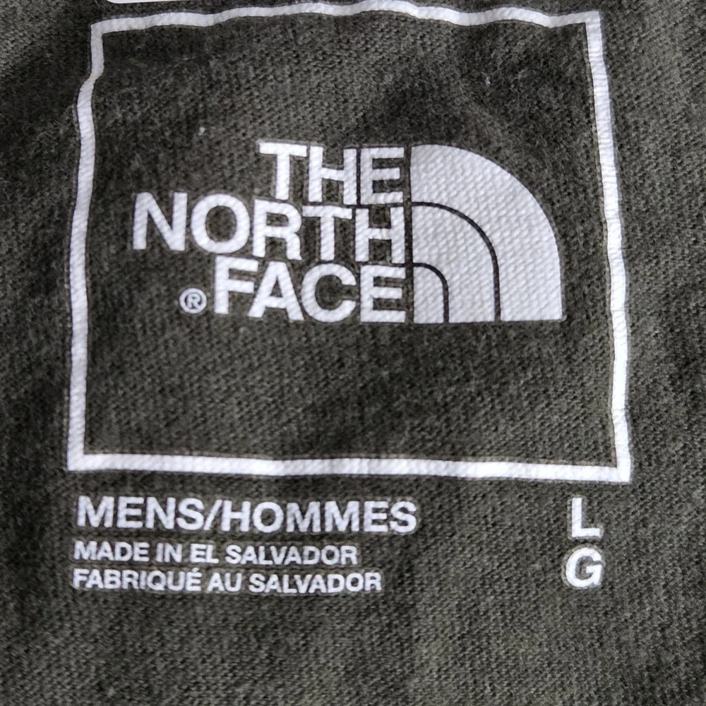 The North Face Men Shirt L Green Box Logo Gorpcore Short‎ Sleeve